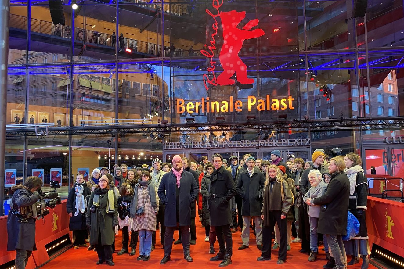 Berlinale Protest Aktion HfS Ernst Busch 2025 (c) HfS